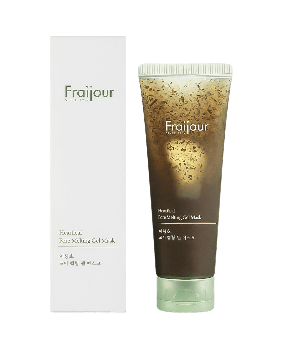 Маска для лица с AHA BHA PHA кислотами и спикулами Fraijour Heartleaf Pore Melting Gel Mask