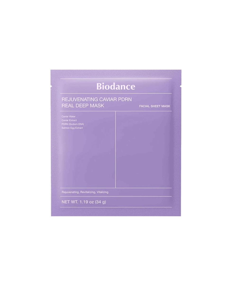 Омолоджуюча гідрогелева маска з ікрою та PDRN Biodance Rejuvenating Caviar PDRN Real Deep Mask
