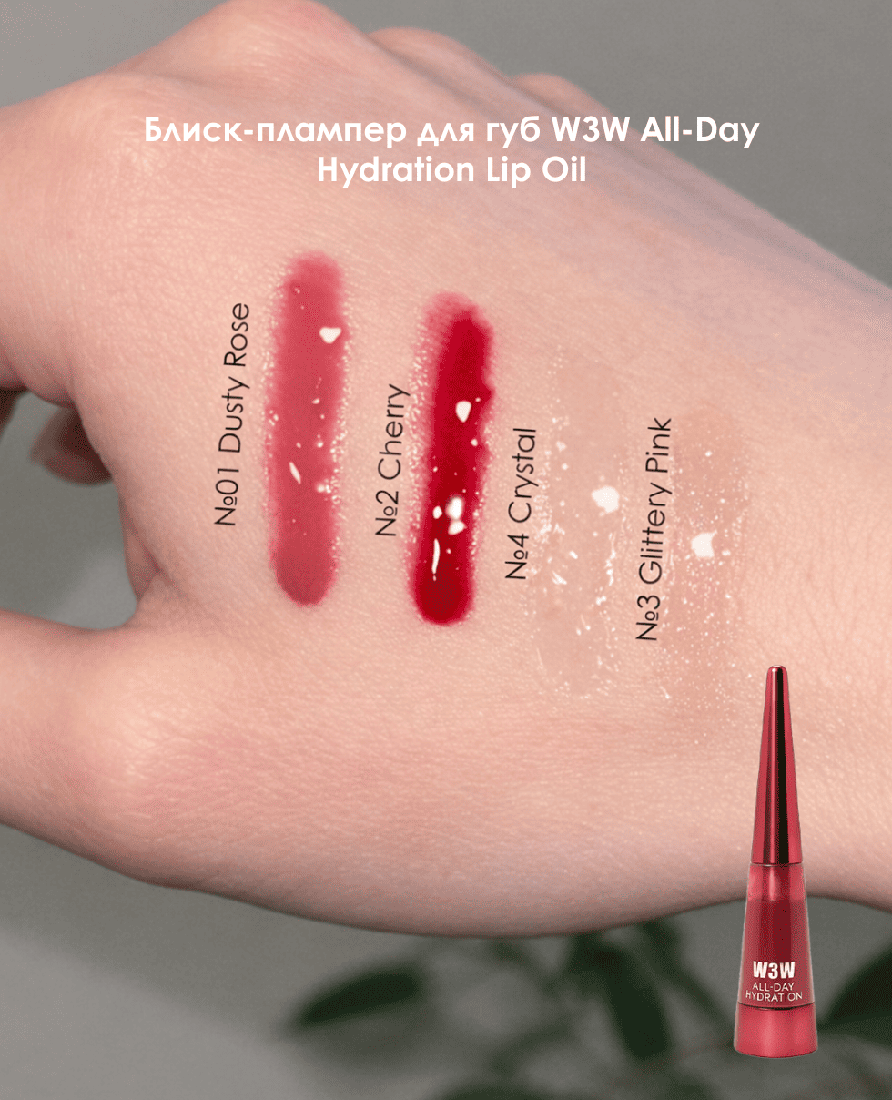Блеск-плампер для губ W3W All-Day Hydration Lip Oil