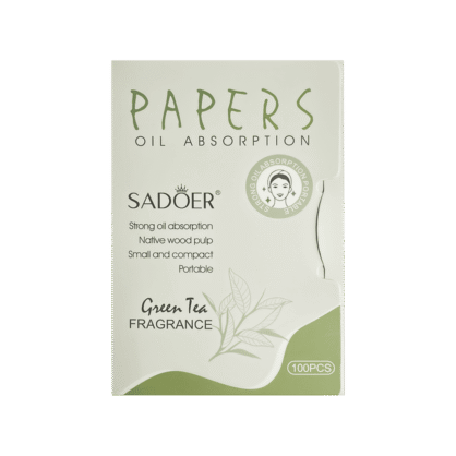 Матирующие салфетки с ароматом зеленого чая Sadoer Green Tea Fragrance Oil Absorbtion Paper