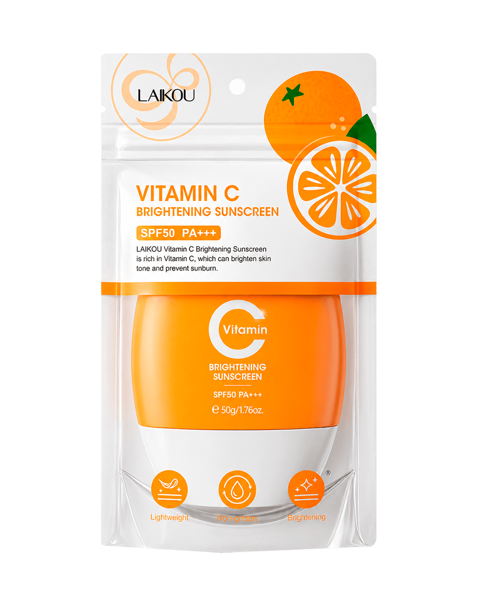 Сонцезахисний крем з вітаміном C Laikou Vitamin C Brightening Sunscreen SPF 50 PA ++++