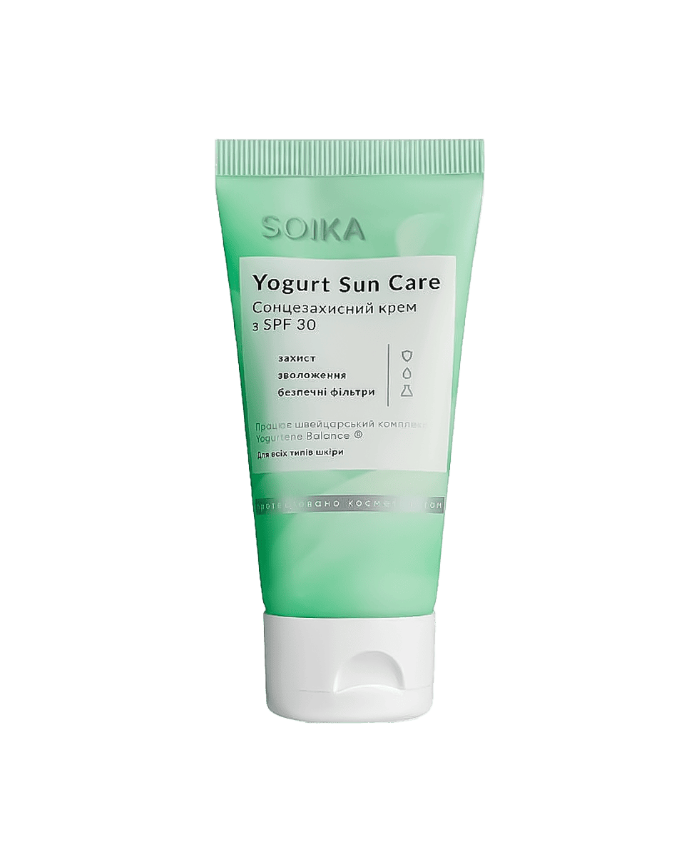 Сонцезахисний крем з пробіотиками Soika Yogurt Sun Care SPF30