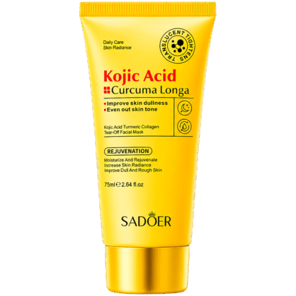 Маска-пленка с коевой кислотой Sadoer Kojic Acid Turmeric Collagen Tear-Off Facial Mask