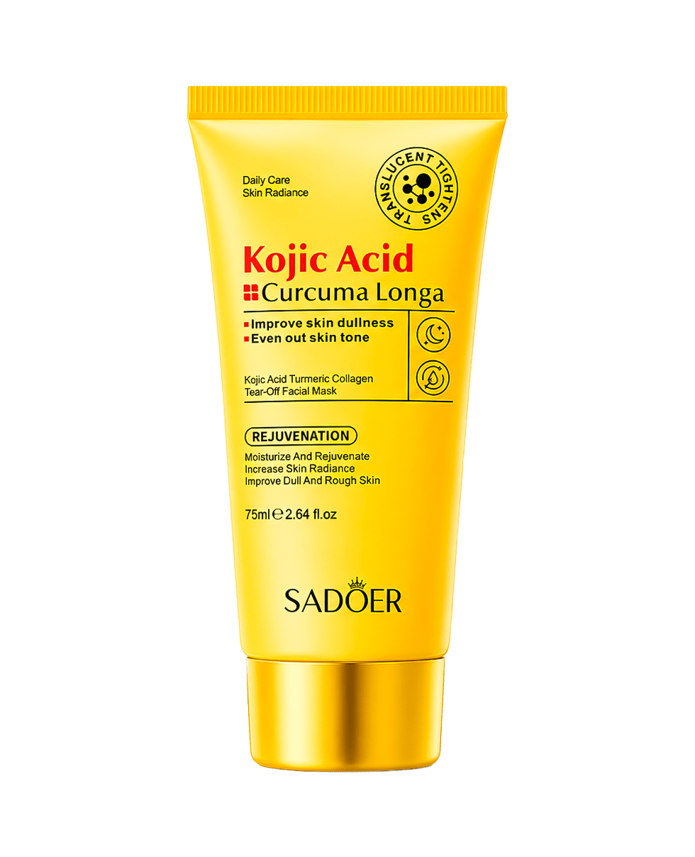 Маска-плівка з коєвою кислотою Sadoer Kojic Acid Turmeric Collagen Tear-Off Facial Mask