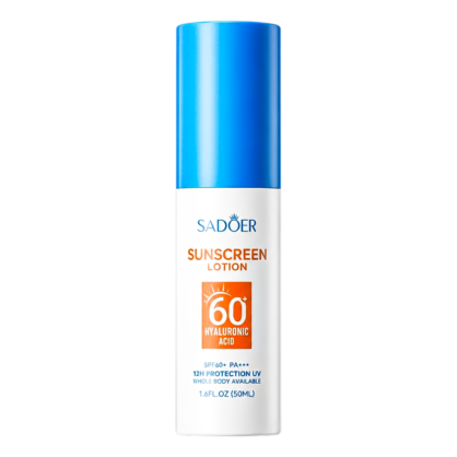 Солнцезащитный лосьон для лица с гиалуроновой кислотой Sadoer Hyaluronic Acid Sunscreen Lotion SPF 60+ PA+++
