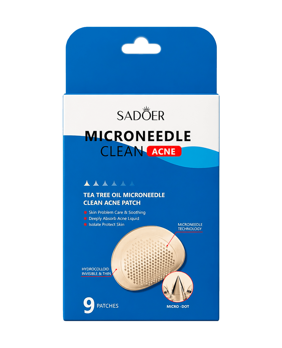Патчи от прыщей с микроиглами и чайным деревом Sadoer Tea Tree Oil Microneedle Clean Acne Patch