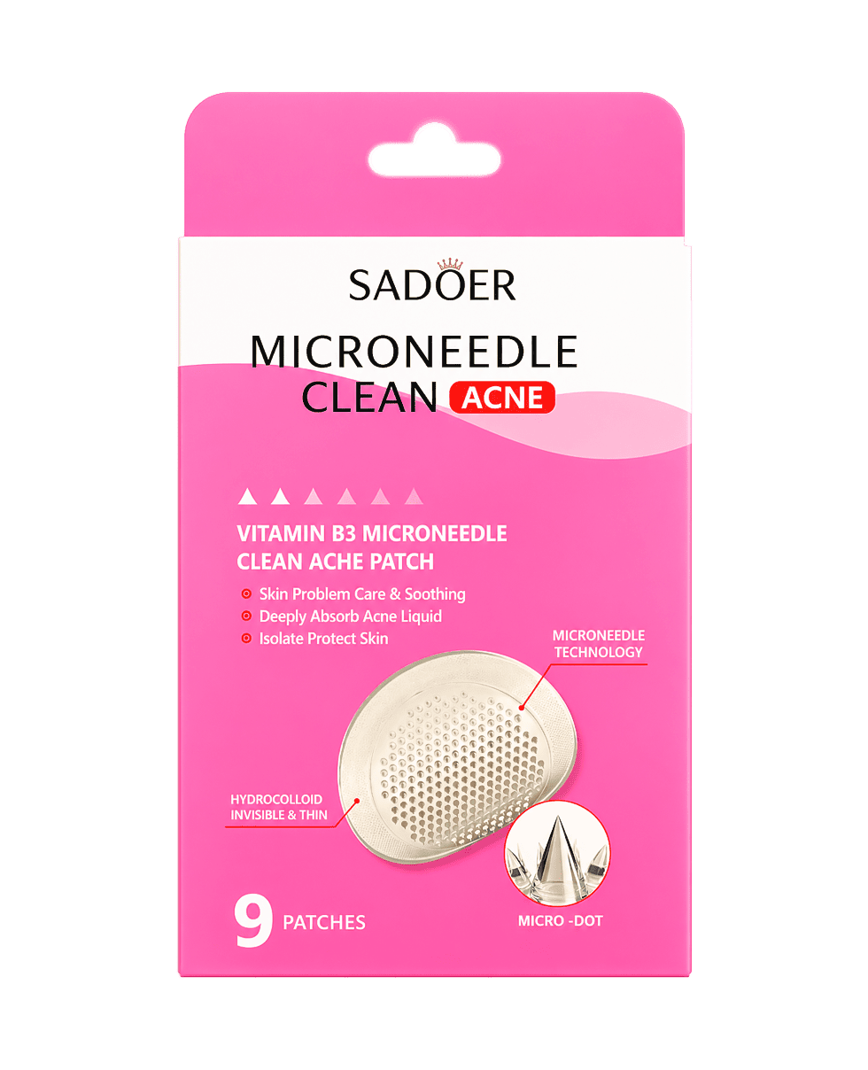 Патчі від прищів з мікроголками та ніацинамідом Sadoer Vitamin B3 Microneedle Clean Acne Patch