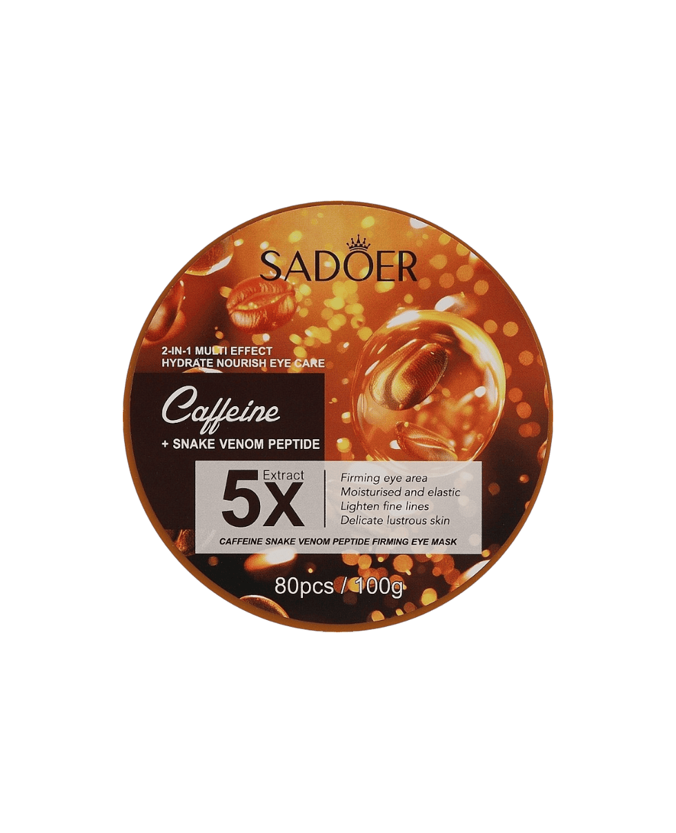 Гідрогелеві патчі зі зміїною отрутою та кофеїном Sadoer Caffeine Snake Venom Peptide Firmihg Eye Mask