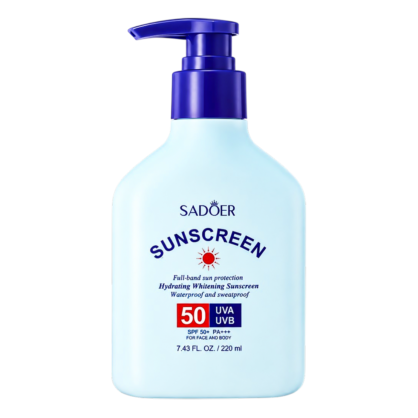 Солнцезащитный лосьон для тела Sadoer Moist Whiten Sunscreen SPF 50+ PA+++