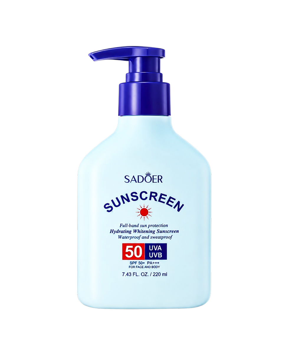 Сонцезахисний лосьйон для тіла Sadoer Moist Whiten Sunscreen  SPF 50+ PA+++