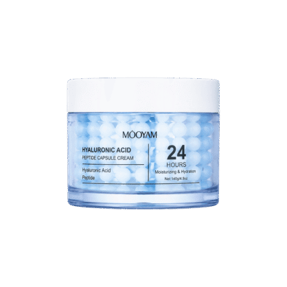 Капсульний крем з пептидами та гіалуроновою кислотою Mooyam Hyaluronic Acid Peptide Capsule Cream