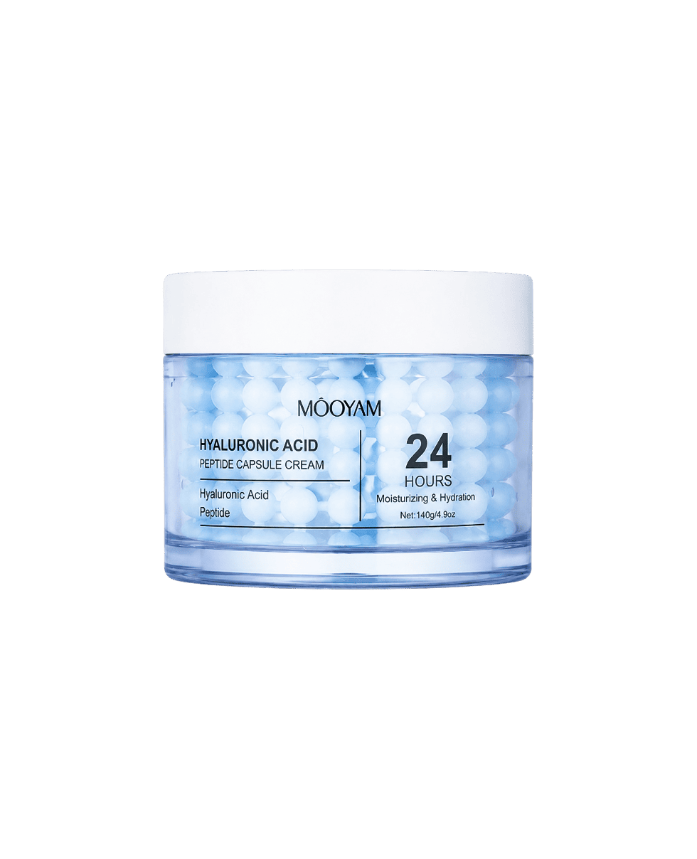 Капсульний крем з пептидами та гіалуроновою кислотою Mooyam Hyaluronic Acid Peptide Capsule Cream
