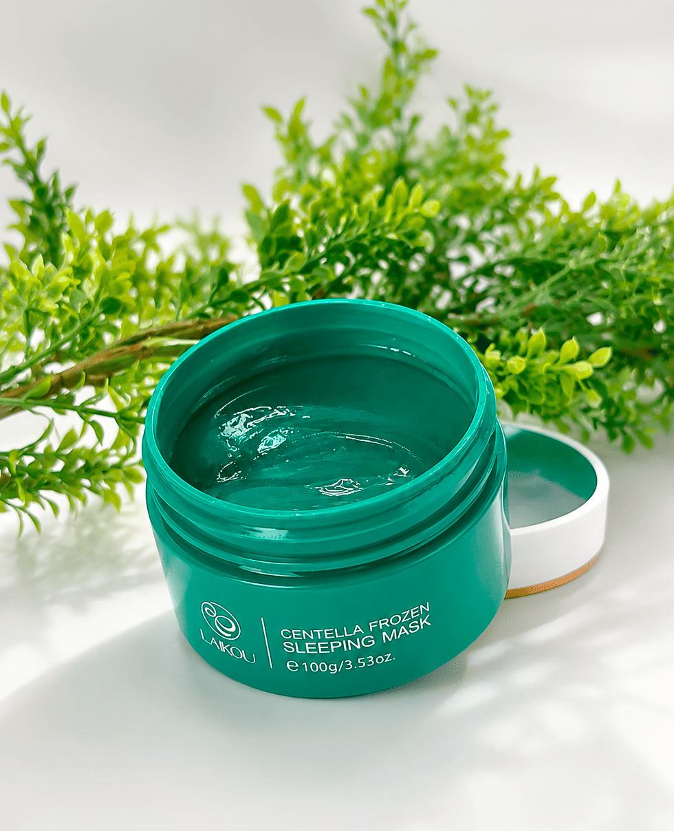 Нічна охолоджуюча маска з центеллою Laikou Frozen Sleeping Mask