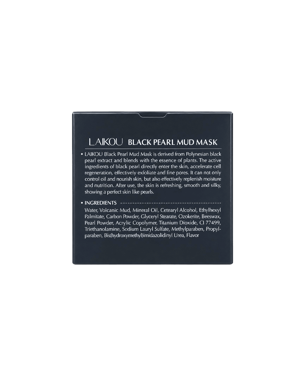 Грязьова маска з екстрактом чорних перлів Laikou Black Pearl Mud Mask