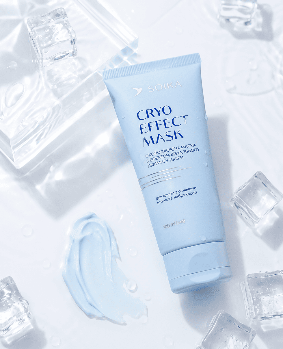 Охолоджуюча маска з ефектом візуального ліфтингу шкіри Soika Cryo Effect Mask
