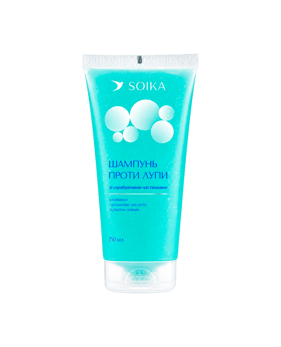 Шампунь проти лупи зі скрабуючими частинками Soika