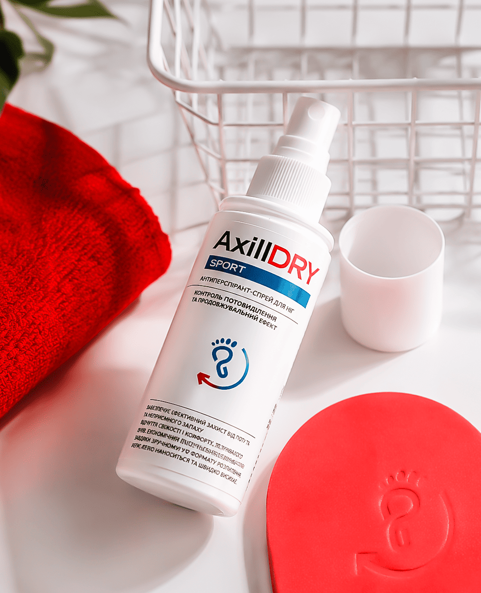 Антиперспирант-спрей для ног AxillDRY Sport