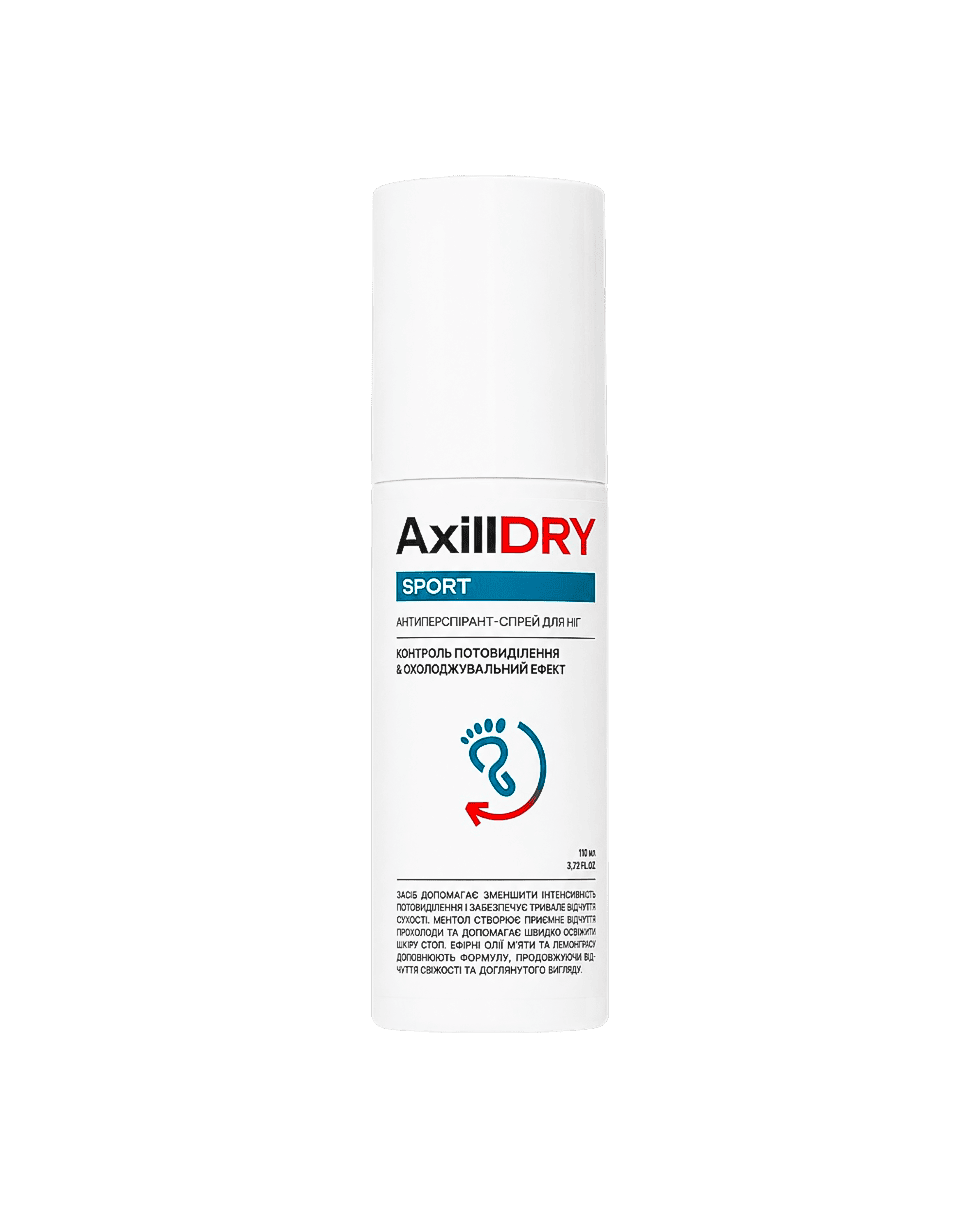 Антиперспирант-спрей для ног AxillDRY Sport