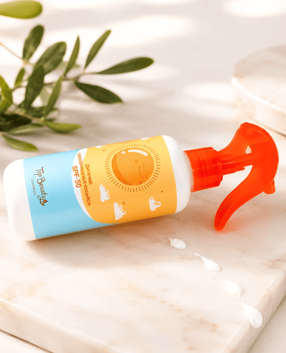 Дитячий сонцезахисний лосьйон SPF50 вік 3+ Top Beauty