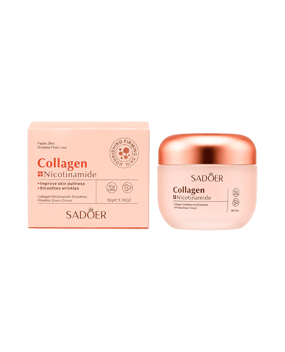 Крем для лица с коллагеном Sadoer Collagen Nicotinamide Smoothes Wrinkles Sheen Cream