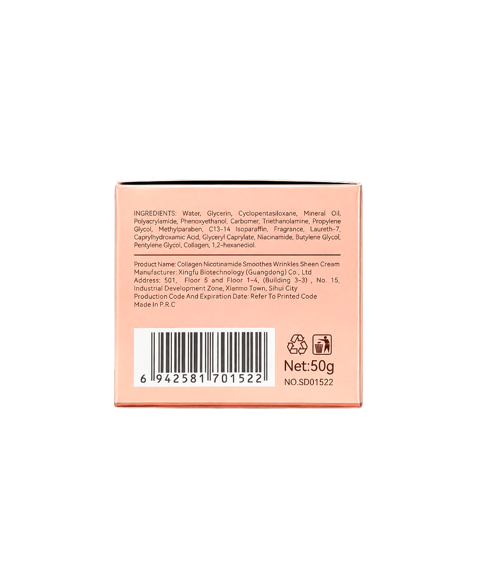 Крем для лица с коллагеном Sadoer Collagen Nicotinamide Smoothes Wrinkles Sheen Cream