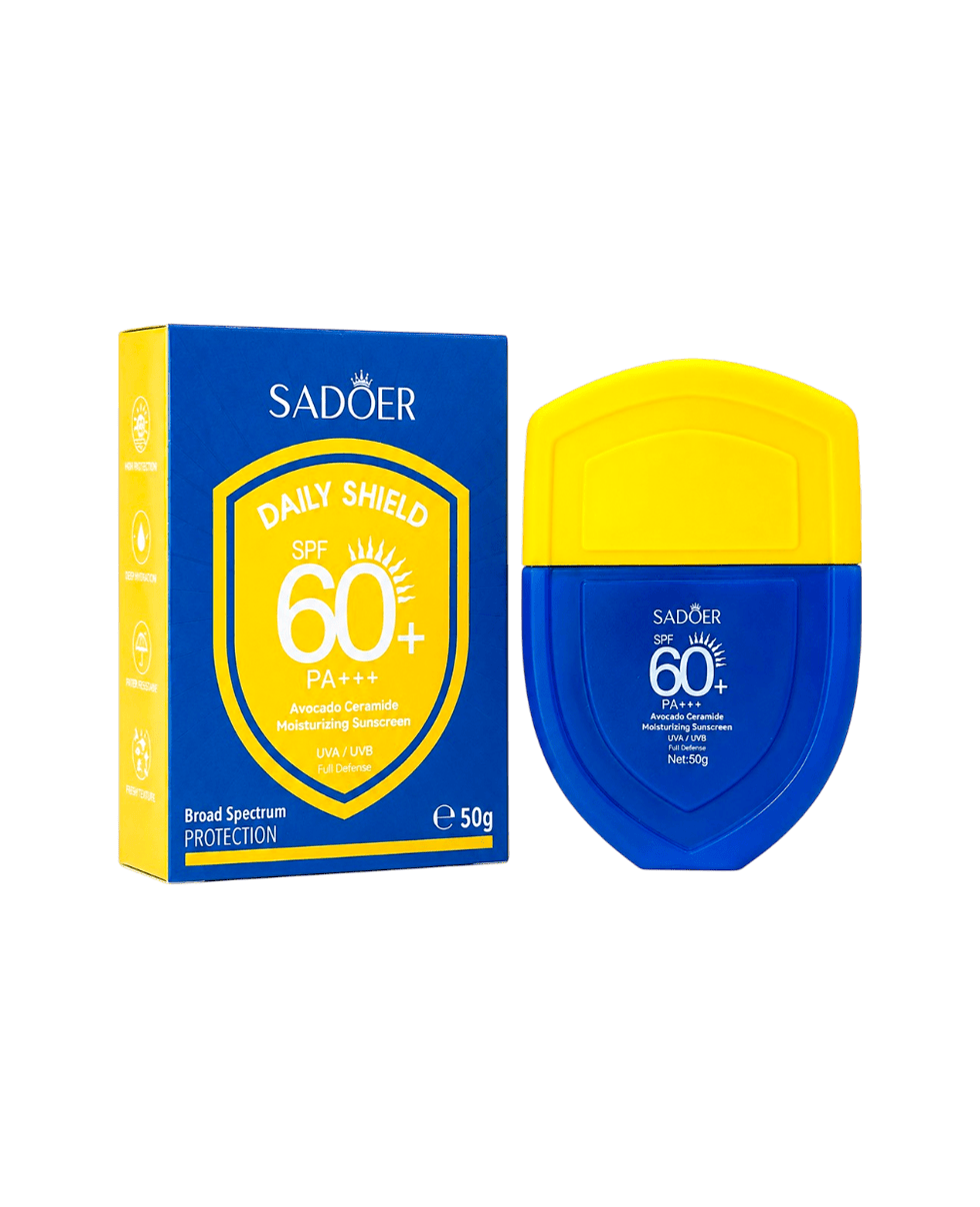 Солнцезащитный крем с авокадо и керамидами Sadoer Avocado Ceramide Moisturizing Sunscreen SPF 60+ PA+++