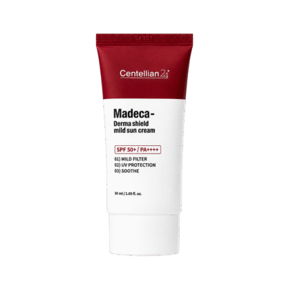 Солнцезащитный крем с центеллой Centellian24 Madeca Derma Shield Mild Sun Cream SPF 50+ PA++++