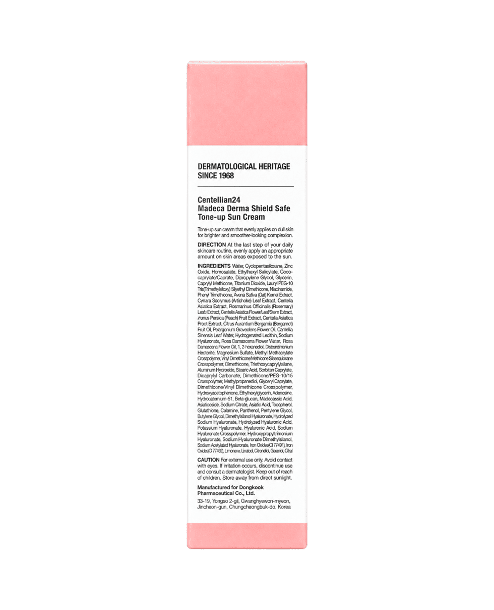 Солнцезащитный крем с эффектом коррекции тона Centellian24 Madeca Derma Shield Safe Tone-Up Sun Cream SPF 50+ PA++++