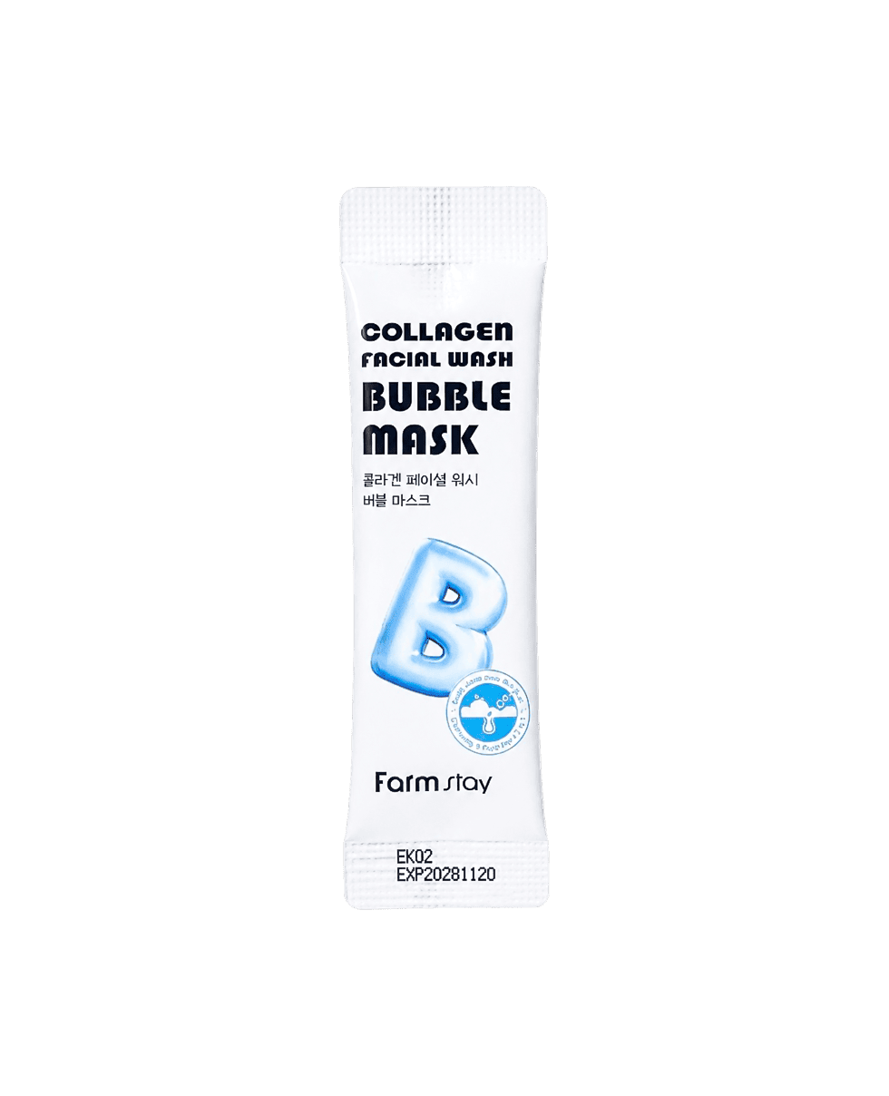 Пузырьковая маска с коллагеном Farm Stay Collagen Facial Wash Bubble Mask