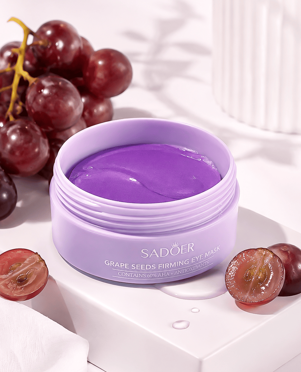 Гидрогелевые патчи с подтягивающим эффектом Sadoer Grape Seeds Firming Eye Mask