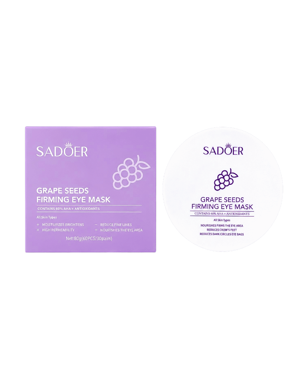 Гидрогелевые патчи с подтягивающим эффектом Sadoer Grape Seeds Firming Eye Mask