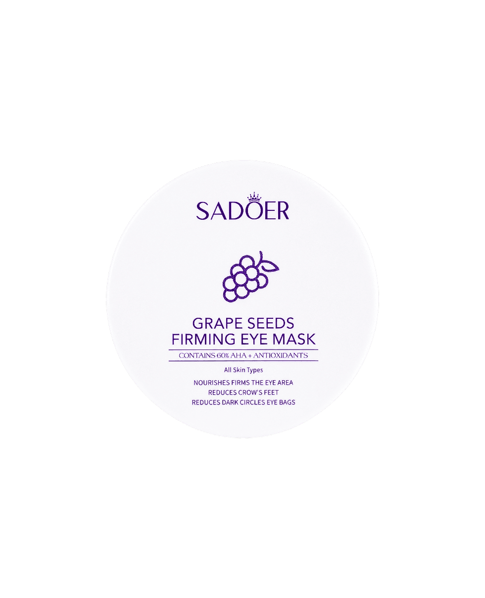 Гидрогелевые патчи с подтягивающим эффектом Sadoer Grape Seeds Firming Eye Mask