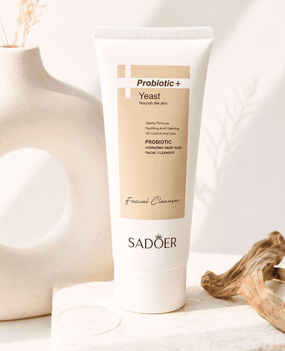 Пенка для умывания с пробиотиками Sadoer Probiotic Hydrating Weak Acid Facial Clenser