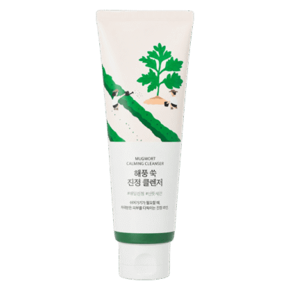 Пінка для вмивання з морським полином Round Lab Mugwort Calming Cleanser
