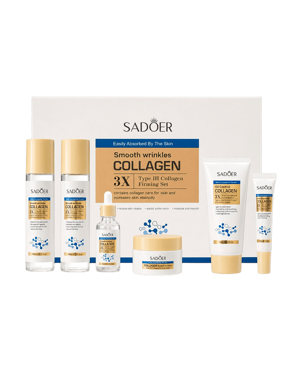 Подарунковий набір з колагеном Sadoer 3x Type III Collagen Smooth Wrinkles Firming Set