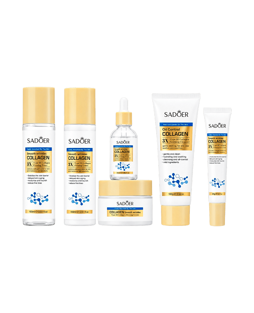 Подарунковий набір з колагеном Sadoer 3x Type III Collagen Smooth Wrinkles Firming Set