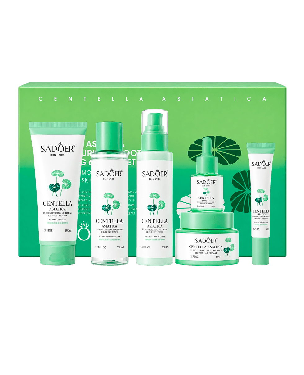 Подарунковий набір з центеллою Sadoer Centella Asiatica B5 Moisturizing Soothing Repairing 6-Piece Set