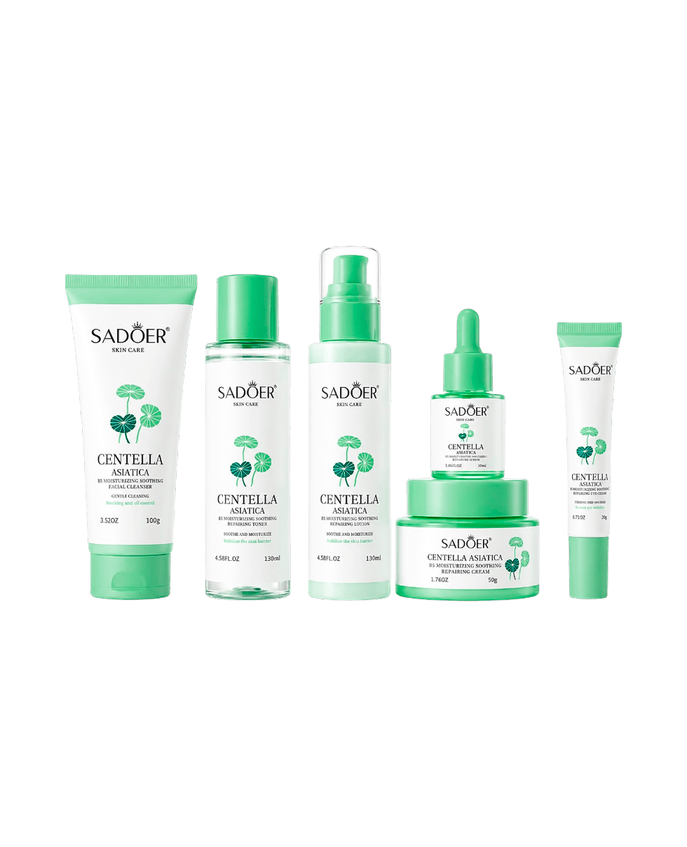 Подарунковий набір з центеллою Sadoer Centella Asiatica B5 Moisturizing Soothing Repairing 6-Piece Set