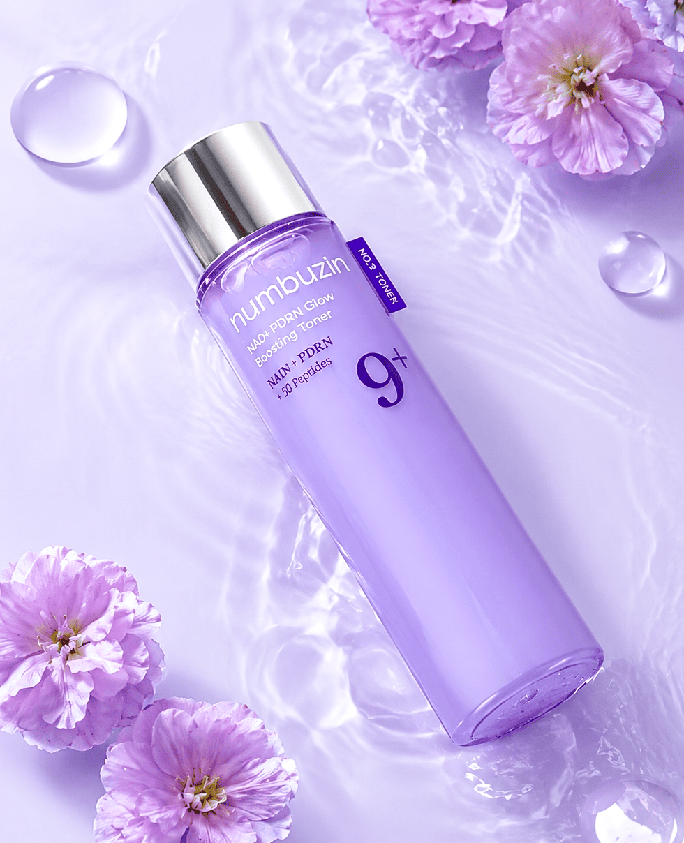 Тонер с NAD+, пептидами и PDRN Numbuzin No.9+ NAD+ PDRN Glow Boosting Toner