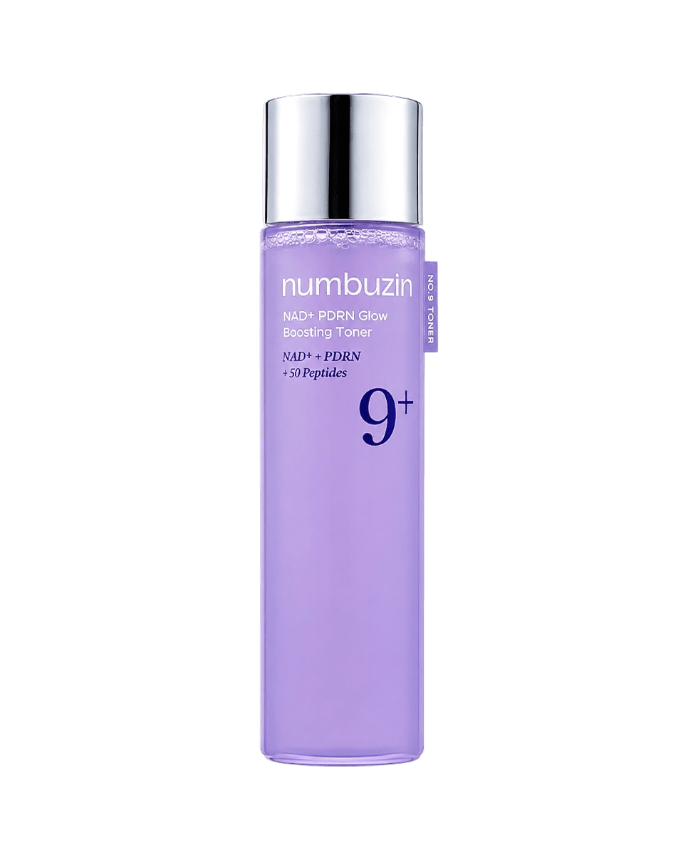 Тонер с NAD+, пептидами и PDRN Numbuzin No.9+ NAD+ PDRN Glow Boosting Toner