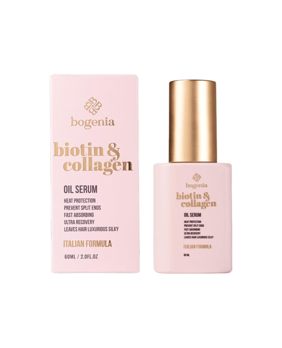 Сыворотка-масло для волос с биотином и коллагеном Bogenia Biotin & Collagen Oil Serum