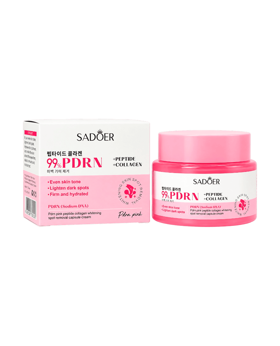 Крем для обличчя з колагеном, пептидами та PDRN Sadoer PDRN Pink Peptide Collagen Whitening Spot Removal Capsule Cream