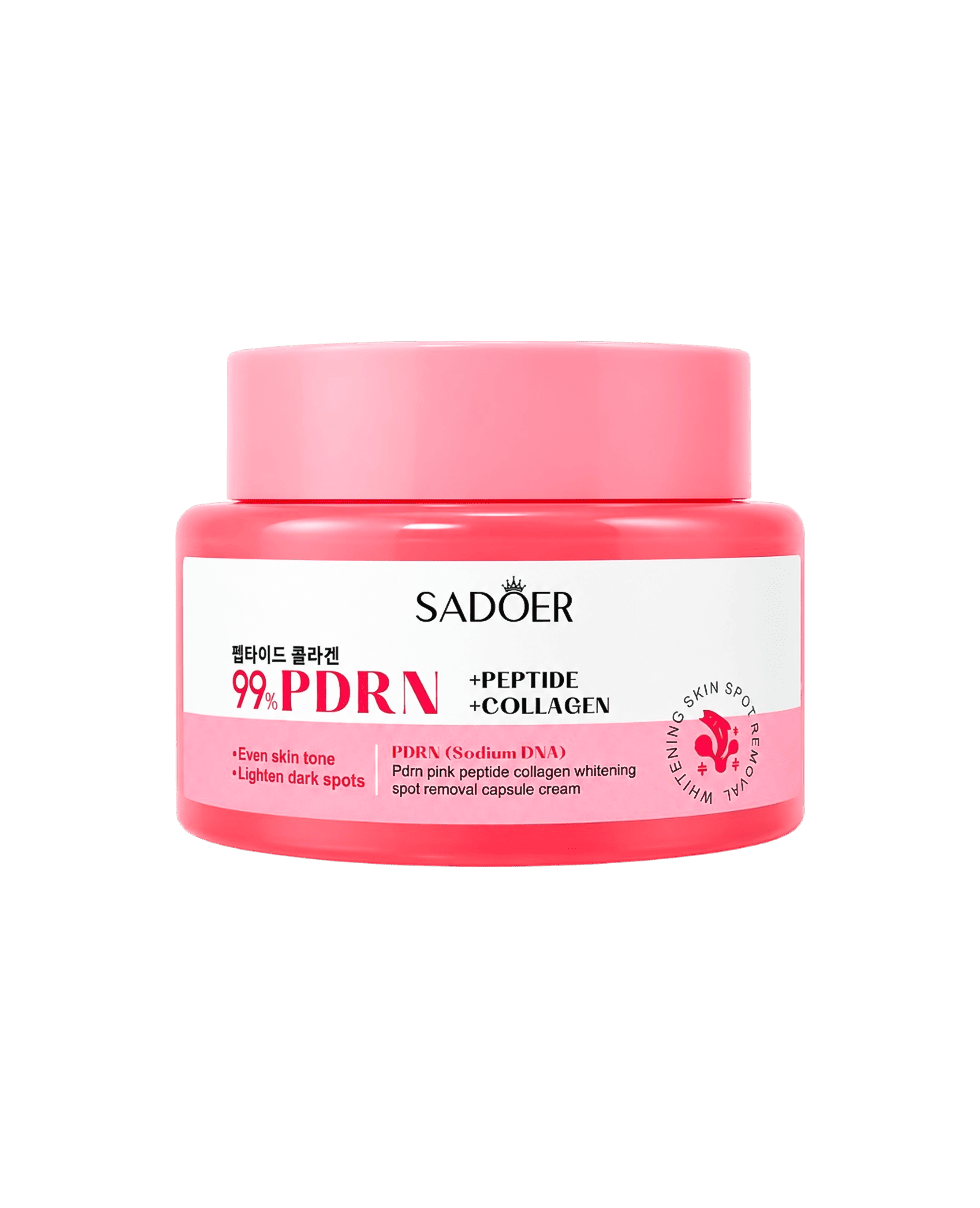 Крем для обличчя з колагеном, пептидами та PDRN Sadoer PDRN Pink Peptide Collagen Whitening Spot Removal Capsule Cream