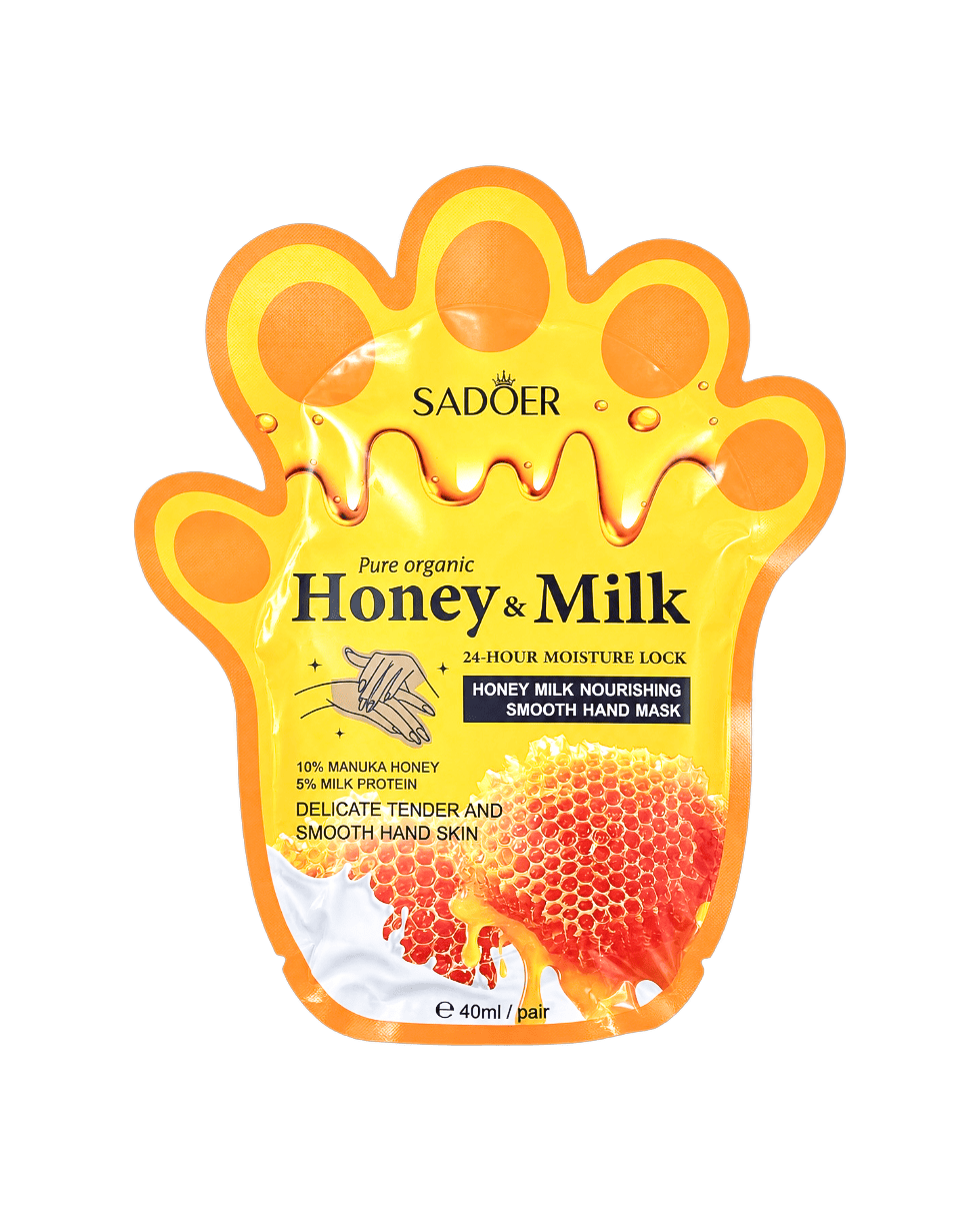 Живильна маска для рук Sadoer Honey Milk Nourishing Smooth Hand Mask