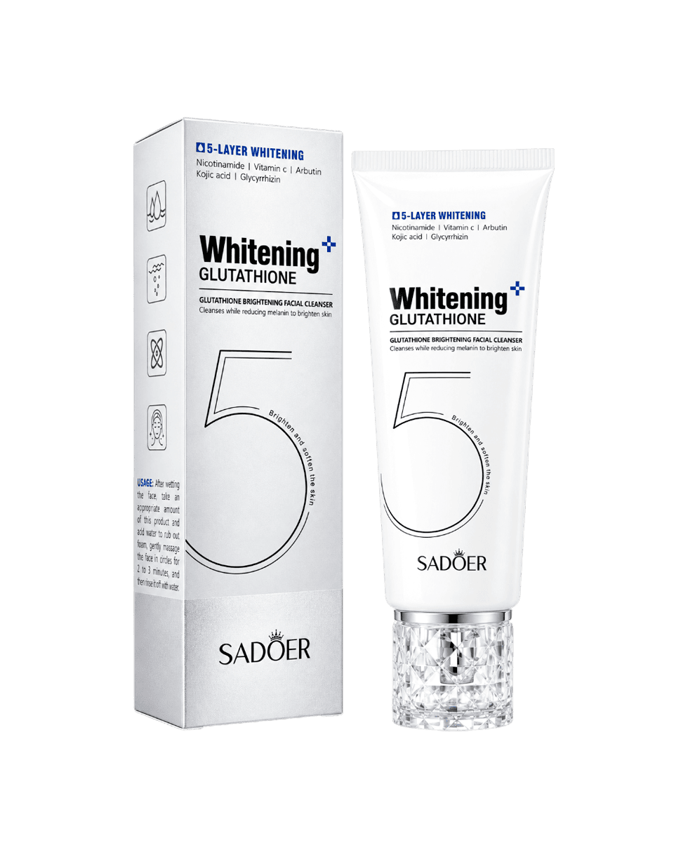Пенка для умывания против пигментации Sadoer Glutathione Brightening Facial Cleanser