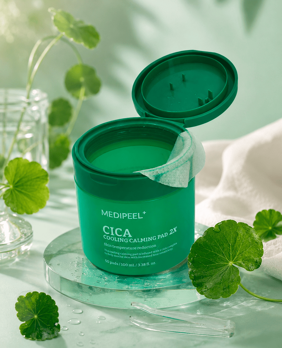 Охолоджуючі та  заспокійливі педи з центеллою Medi Peel Cica Cooling Caiming Pad 2x