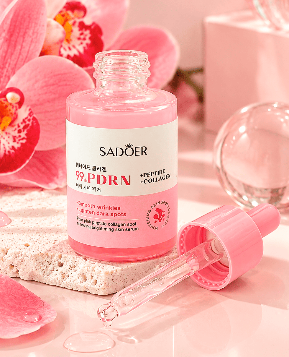 Сироватка для обличчя з колагеном, пептидами та PDRN Sadoer PDRN Pink Peptide Collagen Spot Removing Brightening Skin Serum