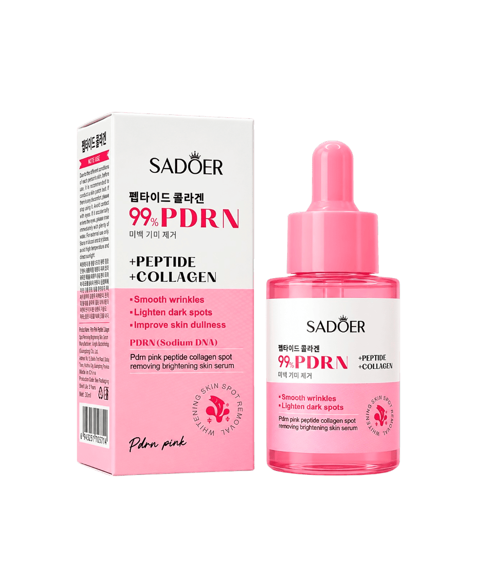 Сироватка для обличчя з колагеном, пептидами та PDRN Sadoer PDRN Pink Peptide Collagen Spot Removing Brightening Skin Serum