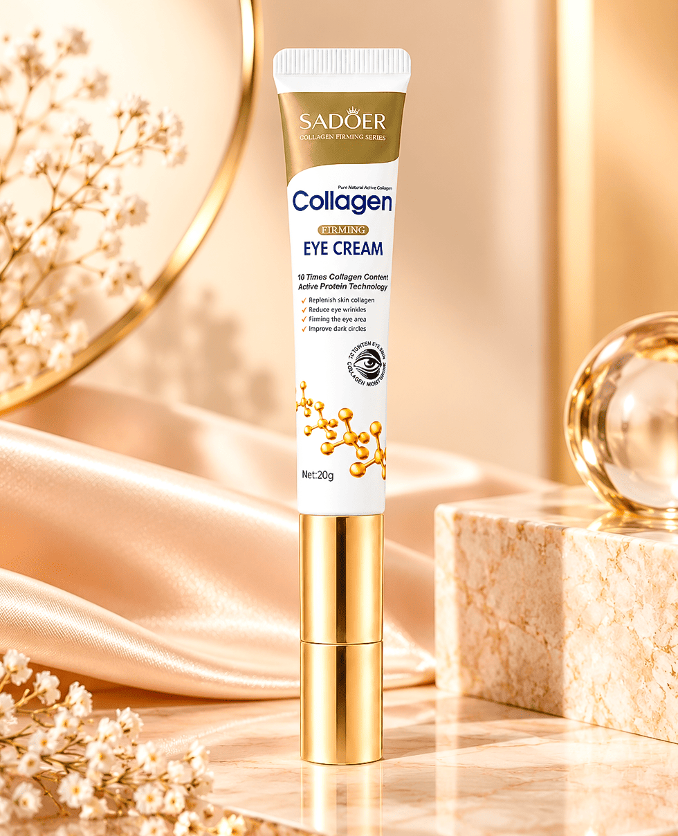 Лифтинг-крем вокруг глаз с вибромассажером Sadoer Collagen Firming Eye Cream