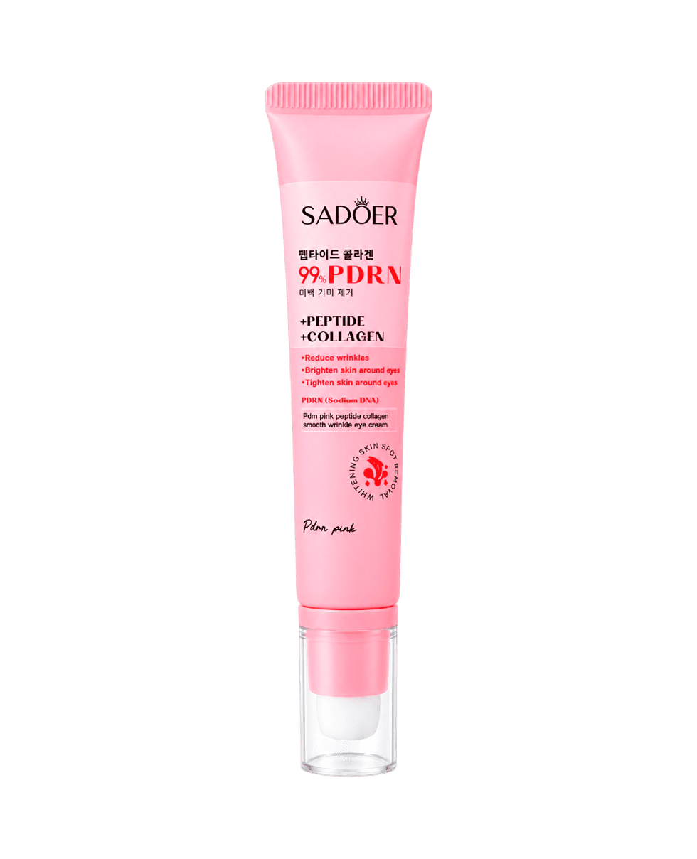 Крем вокруг глаз с коллагеном, пептидами и PDRN Sadoer PDRN Pink Peptide Collagen Smooth Wrinkle Eye Cream